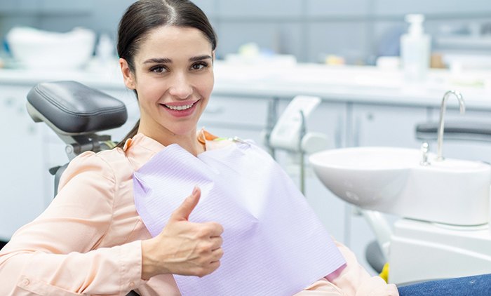 Male dental patient undergoing checkup